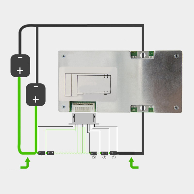 Bảng Mạch Bảo Vệ Pin Lithium 7s 24v 60a Bms