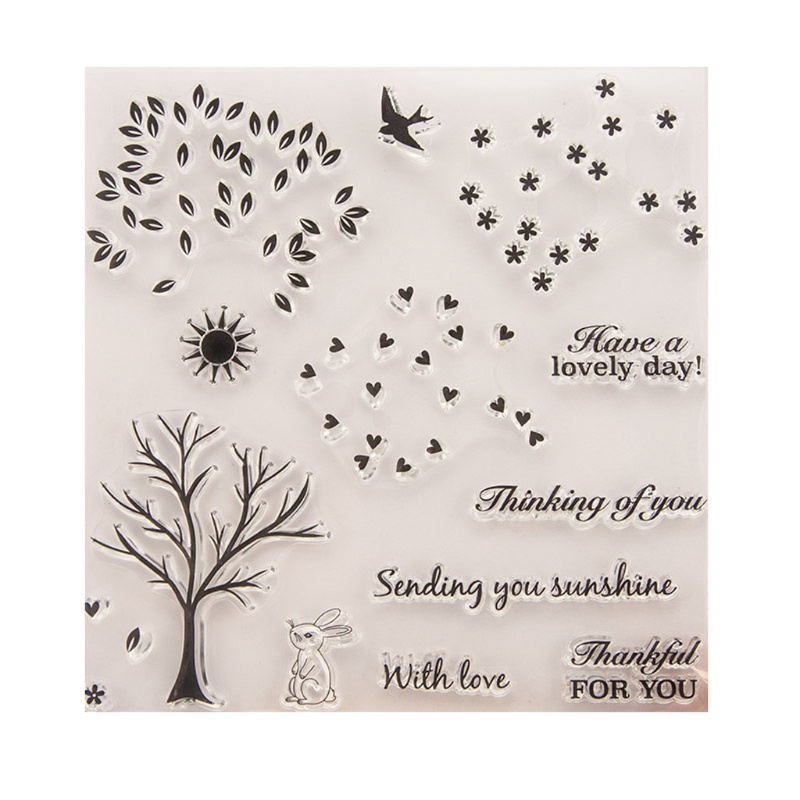 Tem Đóng Dấu Silicon Trong Suốt Dùng Trang Trí Scrapbook