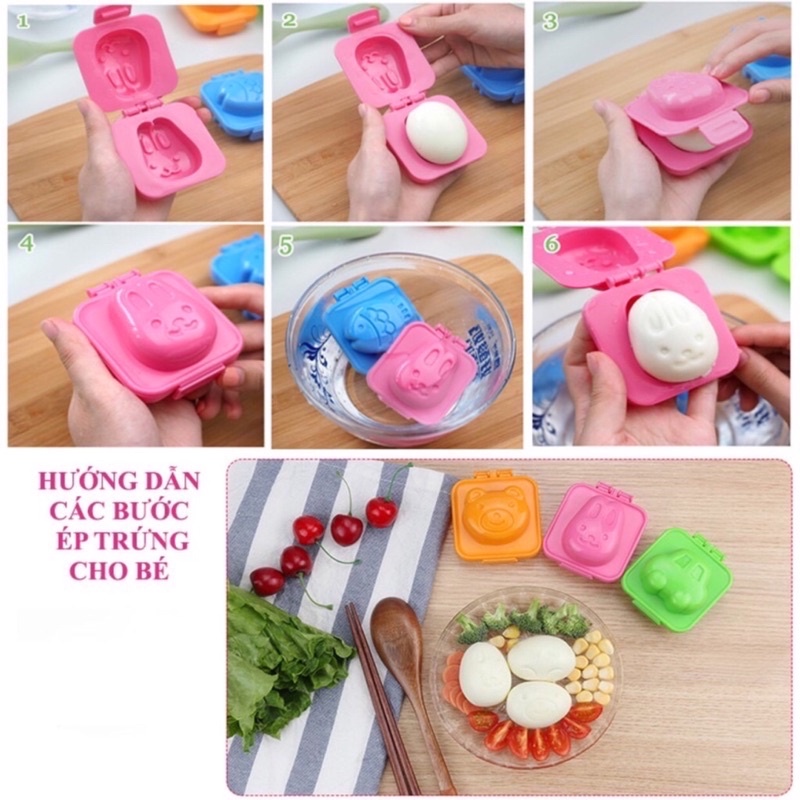 [FREESHIP] Khuôn cơm, làm bánh, đậu hũ non cho bé ăn dặm kiểu nhật hình gấu thỏ oto Beosmart
