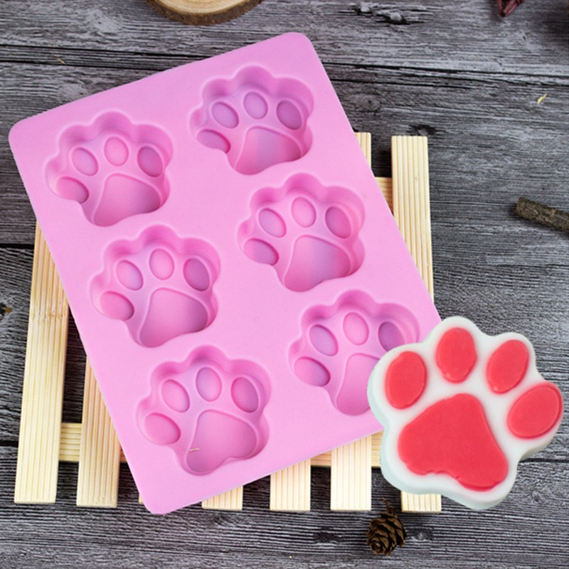 Khuôn Silicon Mặt Mickey/ Chân Mèo Cute Làm Bánh Nướng, Rau Câu Pudding Tại Nhà