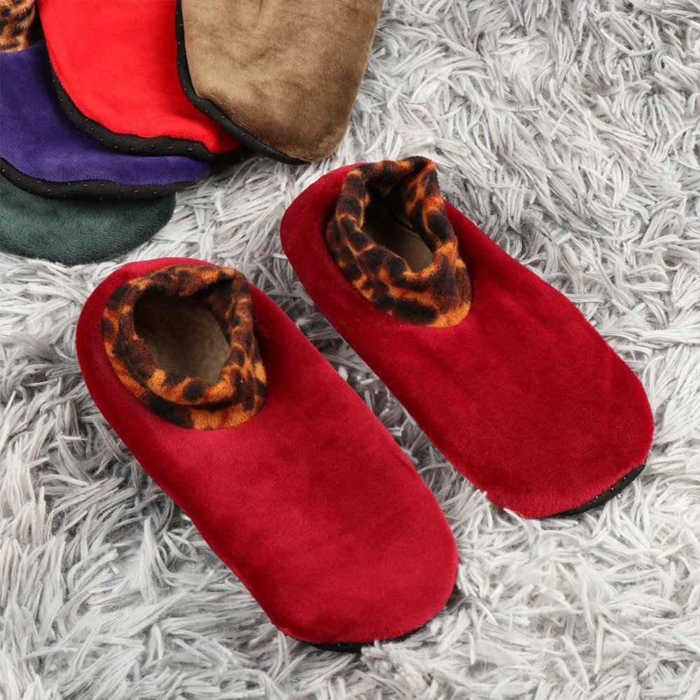 JONYE Vớ Chống Trượt Họa Tiết Da Báo