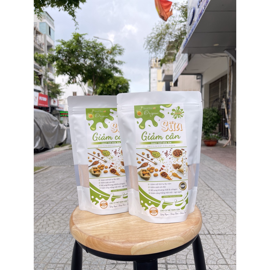 Sữa Giảm Cân Origami, ngũ cốc giảm cân, Giảm cân cấp tốc, giảm cân an toàn (Combo 3 Túi tặng túi)