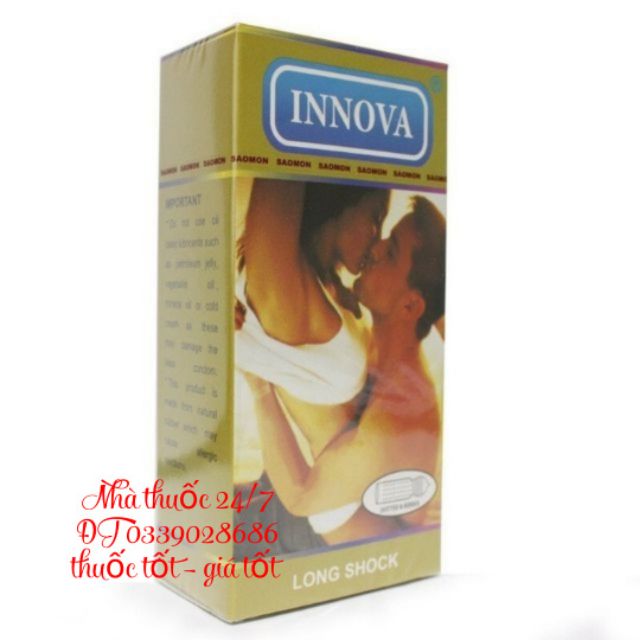 Bao cao su Innova vàng hộp 12 cái chính hãng