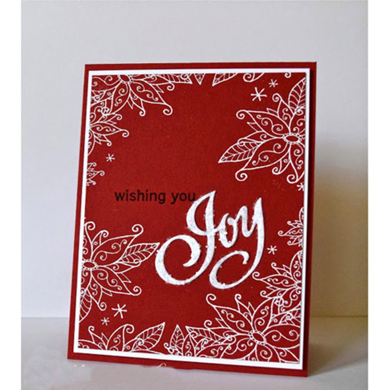 Khuôn cắt giấy làm từ kim loại hình chữ Joy trang trí Scrapbook