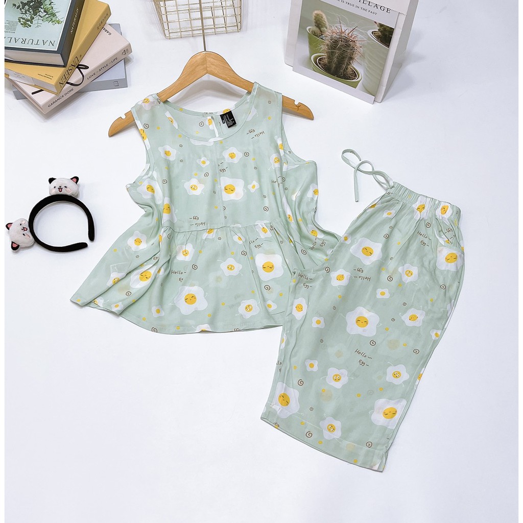 Bộ BABYDOLL lững chất tole lanh hàng VNXK