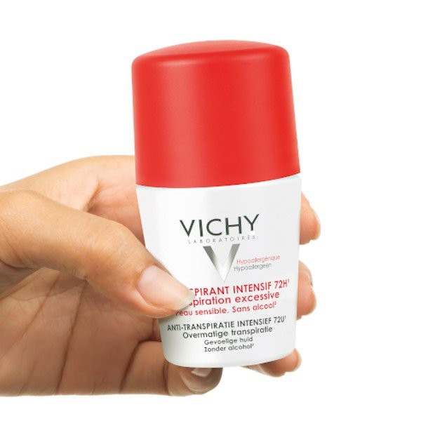 [CHÍNH HÃNG CÓ TEM] VICHY Detranspirant Intensif 72h 50mL - Lăn Khử Mùi Ngăn Mồ Hôi, Giữ Khô Thoáng Suốt 72h.