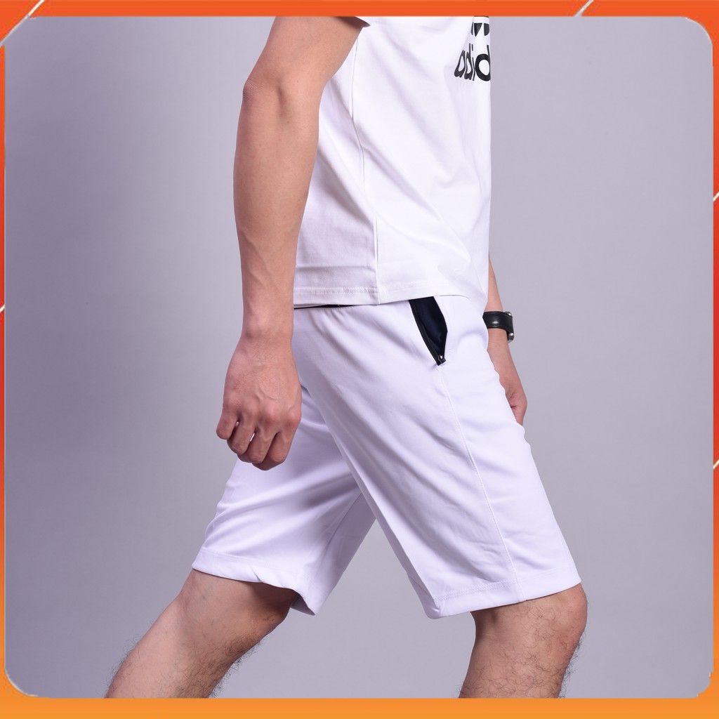 Quần Đùi Nam Trơn Đơn Giản 2 Màu Trắng Đen, Vải Thun Co Dãn | BigBuy360 - bigbuy360.vn