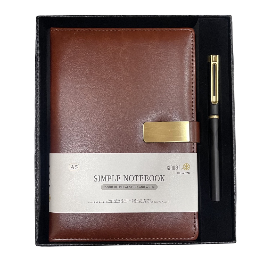 Sổ Hộp Cao Cấp NoteBook - Tặng Kèm Bút - 2528/1828