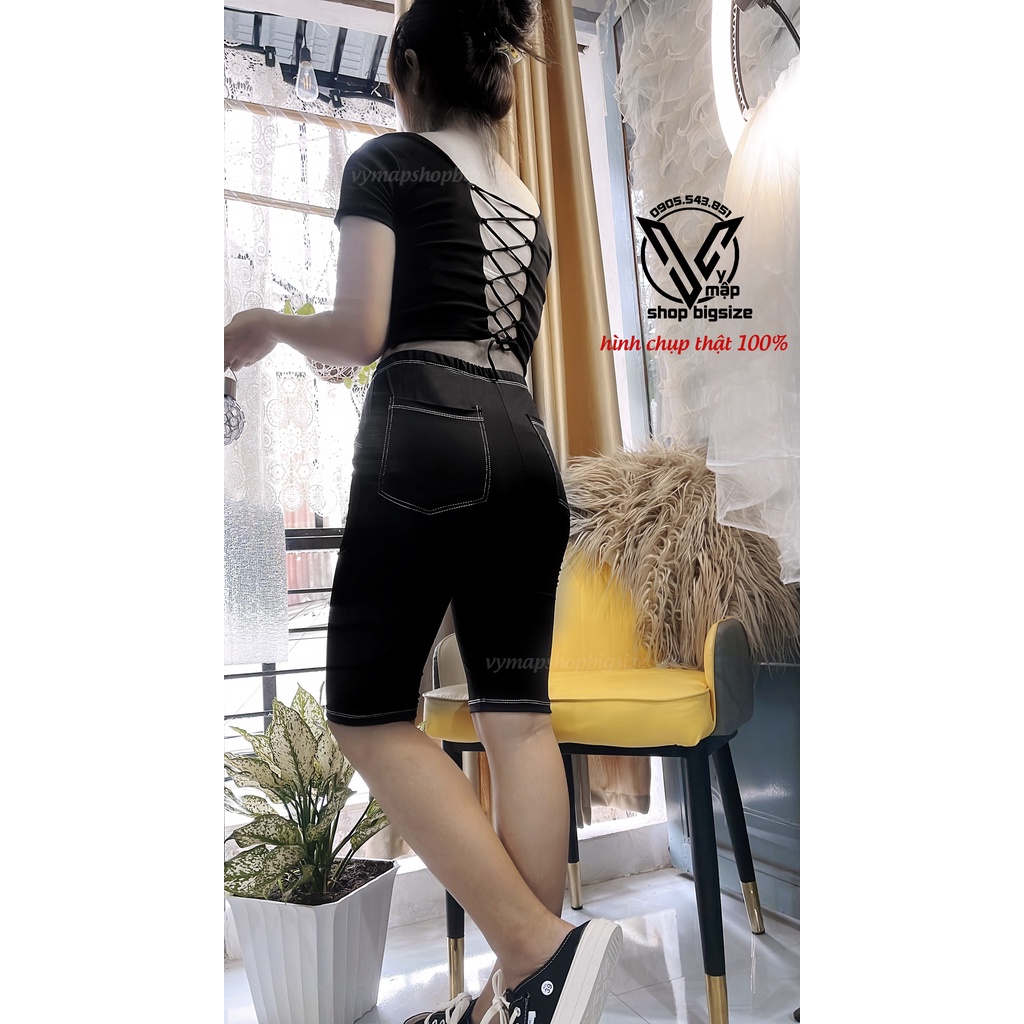 quần ngố legging CHỈ NỔI đủ size 50-100kg vymapshopbigsize