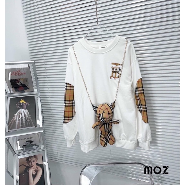 [Video cận chất] Áo Nỉ Bbr Kèm Gấu Đeo Chéo / Về sẵn nhiều mẫu Áo Nỉ Quảng Châu loại 1 | BigBuy360 - bigbuy360.vn