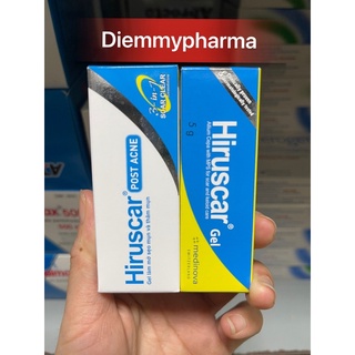 Gel Hiruca dùng cho sẹo lồi sẹo lõm sẹo do mụn thâm( Hiruca xanh -Hiruca trắng) 5g