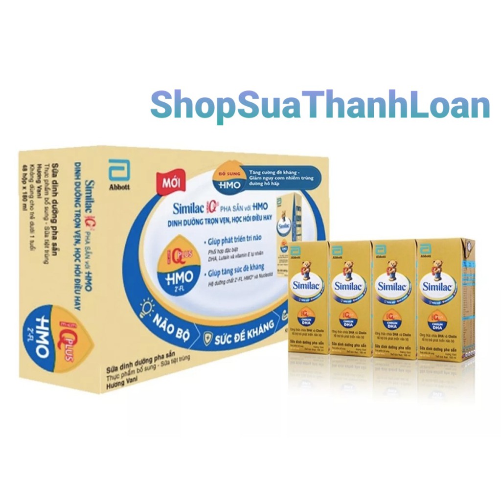 [HSD T12-2021] Thùng 48 hộp SBPS Similac IQ 180ml {BB Khuyến mãi}