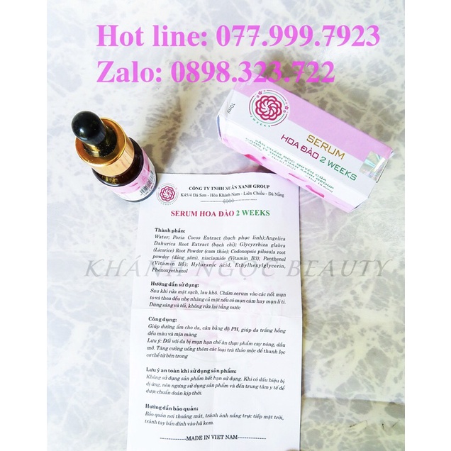 Serum Thảo Dược Hoa Đào Xuân Xanh Group