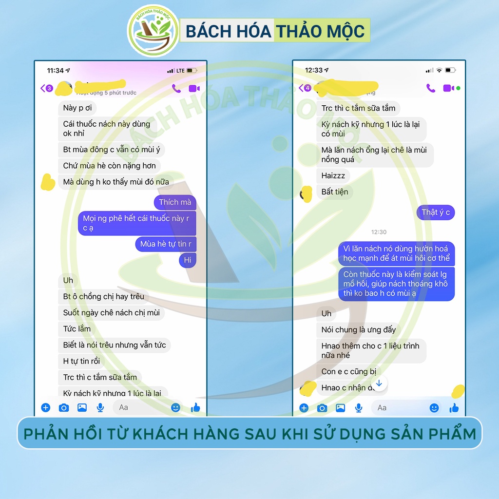 Bột Thảo Dược Hôi Nách Hết Mùi Kiểm Soát Mồ Hôi Vĩnh Viễn | Bách Hóa Thảo Mộc