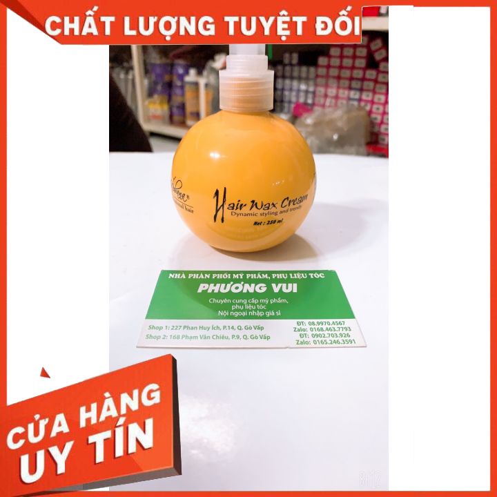 Kem Wax Tạo Kiểu Tóc Nobana 250ml màu vàng-giũ nếp tóc uấn-tạo lọn bồng bềnh cho mái tóc