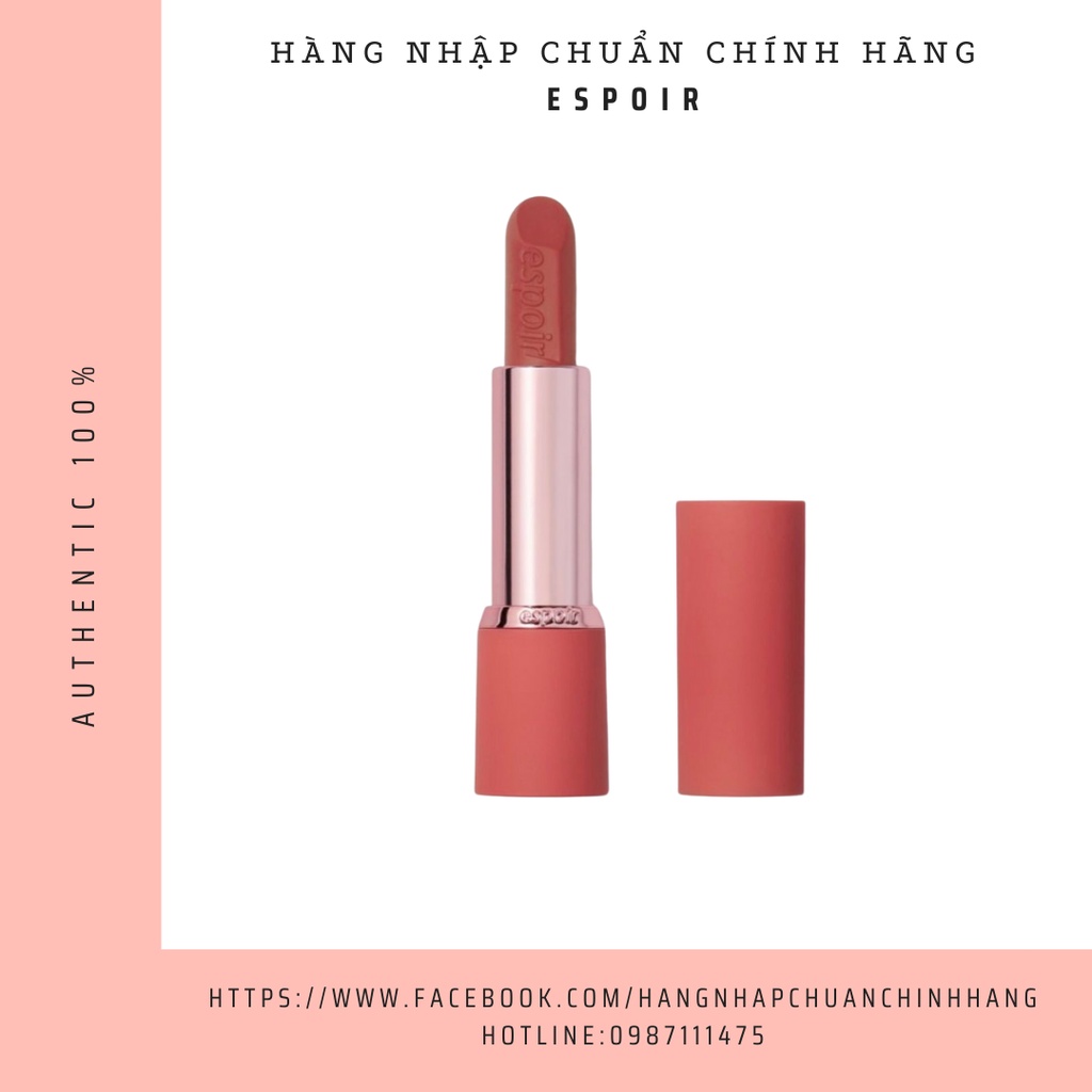 Son Espoir Lipstick No Wear Chiffon Matte - Đỏ Cam Đất