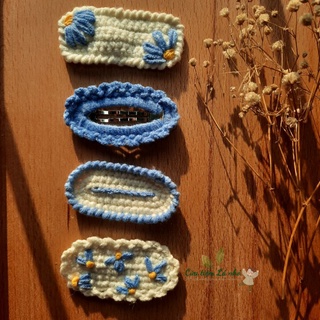 Kẹp tóc móc len handmade dễ thương