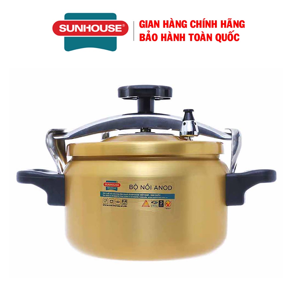 Nồi áp suất cơ Anod Sunhouse SHA8504 - Hàng chính hãng