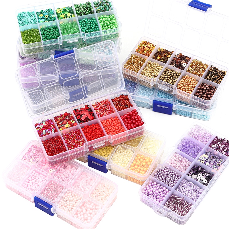 Set 12 Hạt Kim Sa Tự Làm Vòng Tay / Vòng cổ Thời Trang Xinh Xắn