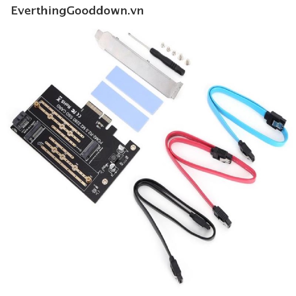 Bộ Chuyển Đổi Pcie Sang M2 / M.2 M.2 Ngff Sang Desktop Pcie X4 X8 X16 Nvme Sata Dual Ssd Pci