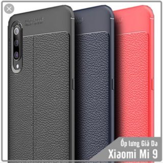 Ốp lưng dẻo giả da Auto Focus cho xiaomi mi 9