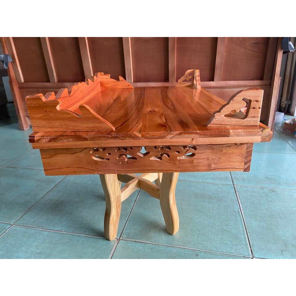 Bàn thờ treo tường Hoa Sen ngang 60cm - Đồ Gỗ Vinh