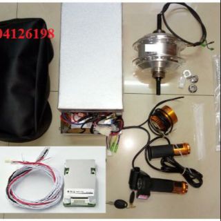 Bộ thiết bị cơ bản chế xe đạp điện( động cơ bánh sau xịn) và mạch BMS 24V