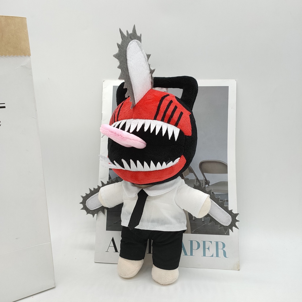 Anime Chainsaw Man Denji Cosplay Plushie Pochita Stuffed Dolls Plush Toys Kids Boys Girls Halloween Xmas Birthday Gifts