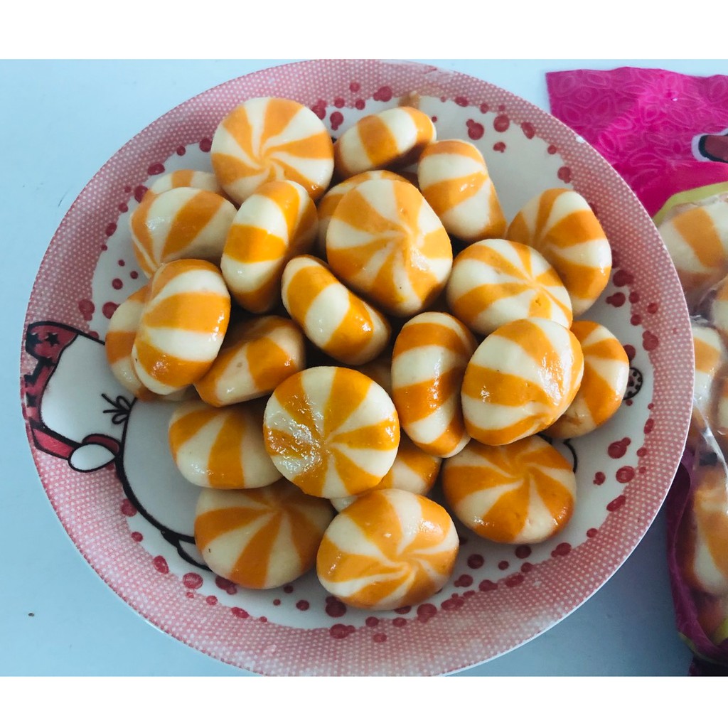 viên thả lẩu bánh bao nhân trứng lacusina gói 500g (màu cam)