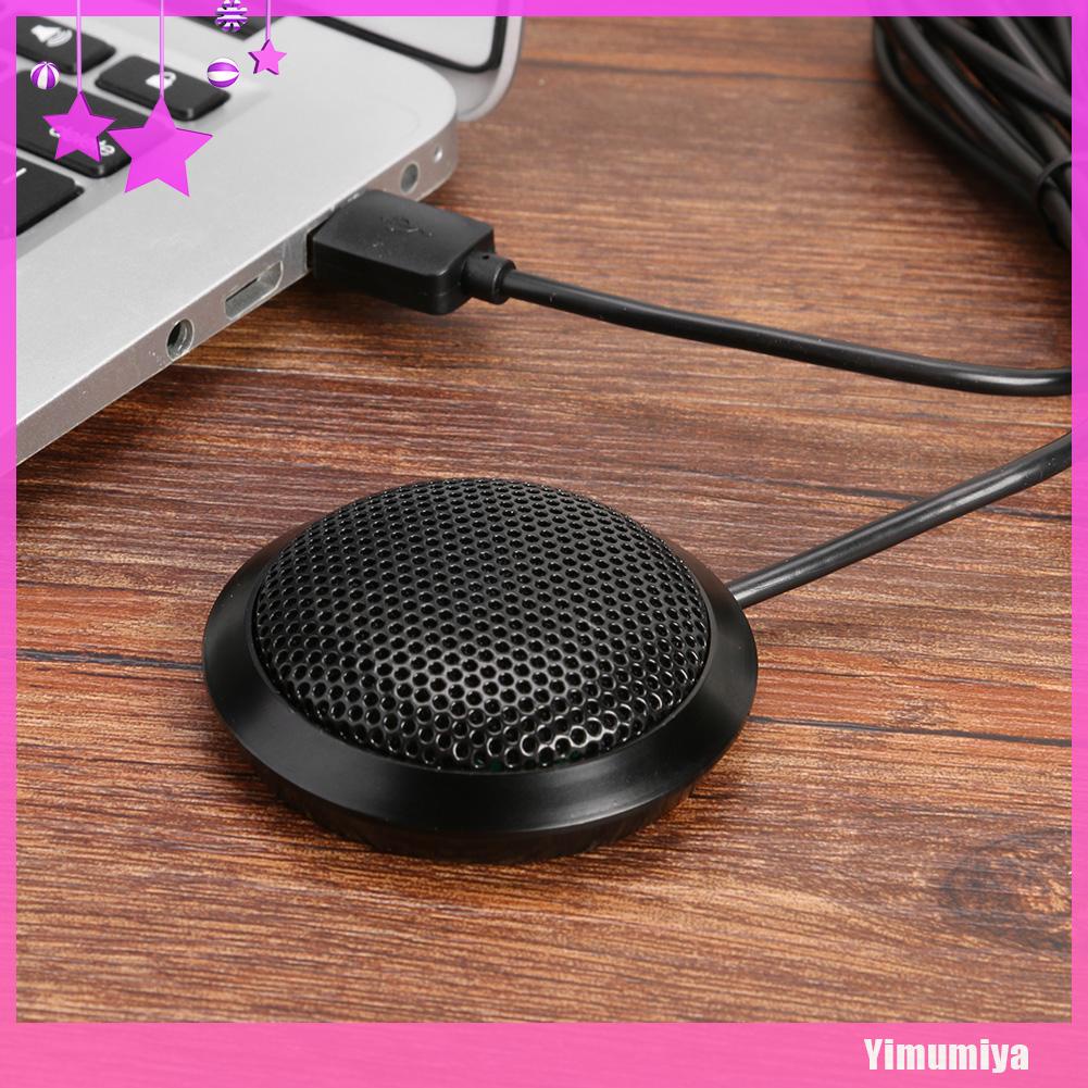 （Yimumiya） USB Omni-directional 360 Pickup Condenser Microphone Desktop Computer Mic 