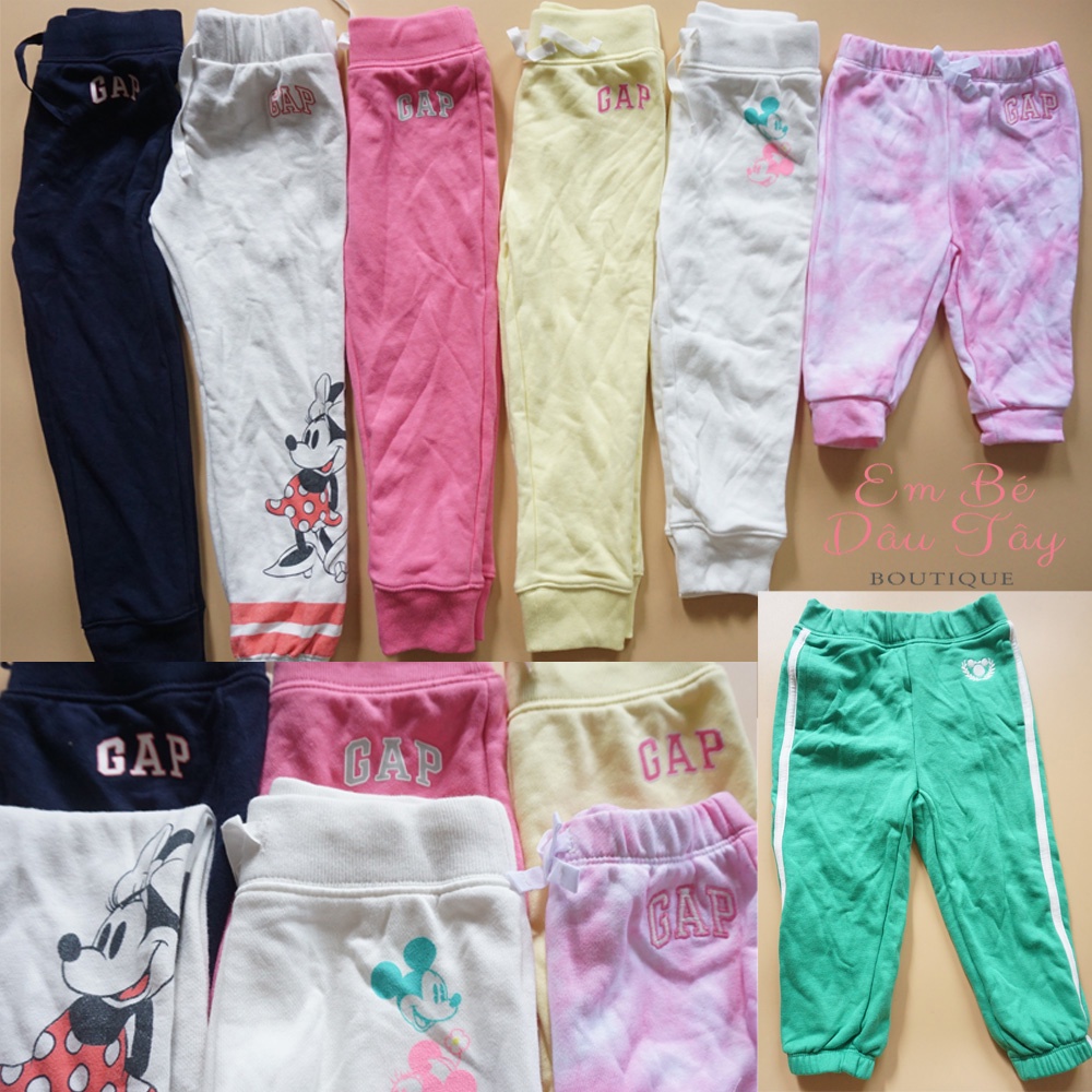 Quần jogger da cá, nhung tăm GAP cho bé gái 0-16 tuổi  Quần dài da cá bé gái QUẦN THU ĐÔNG bé mẫu giáo, cấp 1 2