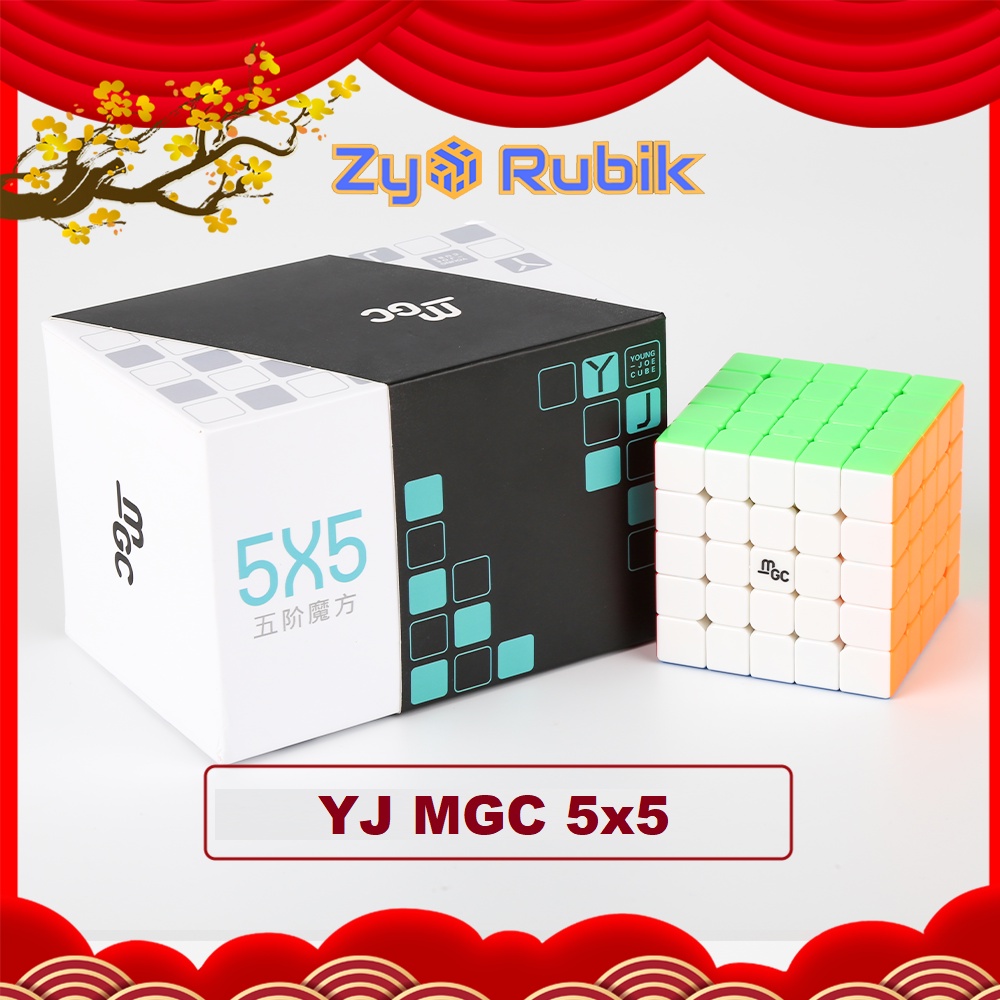 Rubik 5x5 YJ MGC 5x5 Có Nam Châm Stickerless Rubik 5x5x5 YongJun MGC 5x5 Không Viền (Hãng mod Nam châm) - Zyo Rubik