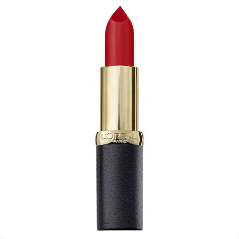 Son Pháp màu đỏ cam L'Oreal Color Riche Matte Addiction Lipstick 344 Retro Red