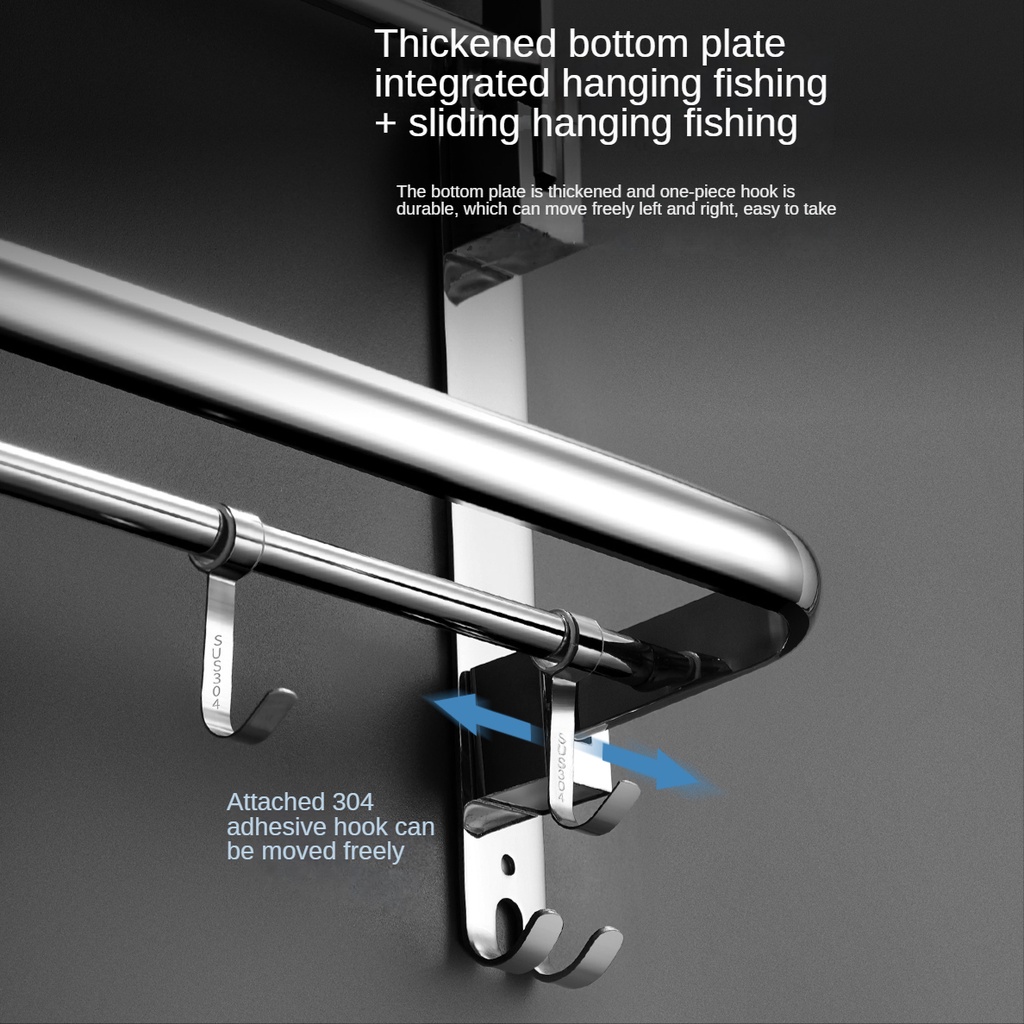 Giá treo khăn phòng tắm XINKUNLON thép không gỉ 304 khả năng chịu lực mạnh mẽ gấp gọn lại được cao cấp
