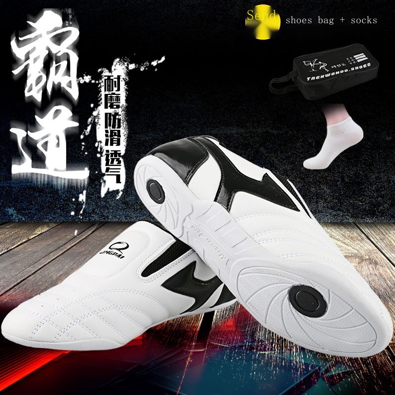 Giày Tập Võ taekwondo Đế Mềm Thoáng Khí Chuyên Nghiệp Cho Người Lớn Và Trẻ Em sanda