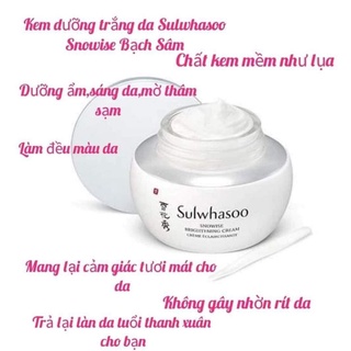 [Mới Mini size 5ml]Kem dưỡng trắng da bạch sâm mờ thâm sạm da