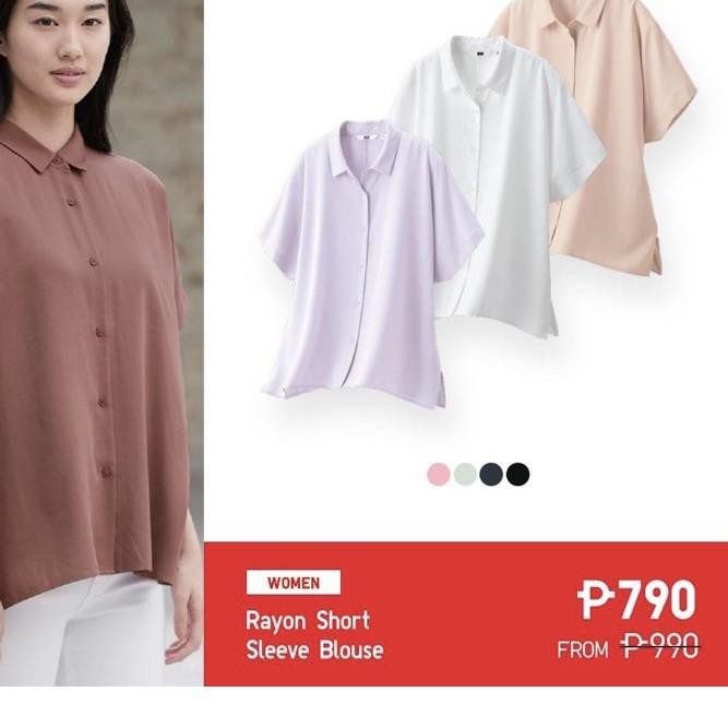 Áo Sơ Mi Tay Ngắn Uniqlo 5.5 Thiết Kế Trẻ Trung Hợp Thời Trang