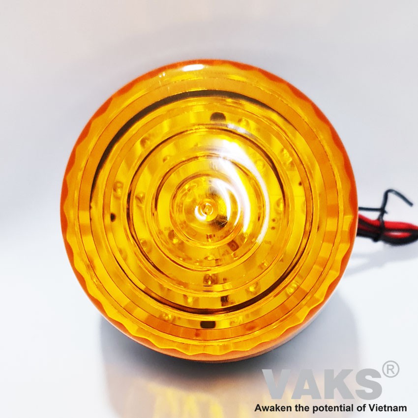 Đèn chớp tín hiệu 05E - điện áp  220V, 12V - Đỏ, vàng, xanh dương (Đường kính 100mm x cao 76mm)