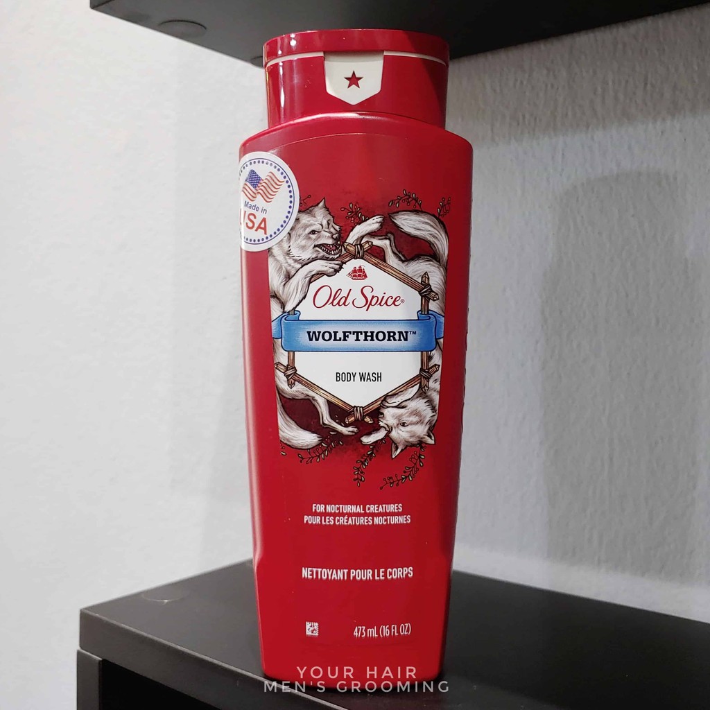 Sữa tắm Old Spice WOLFTHORN Body Wash - Mùi Cam Vani - 473ml -  Chính hãng USA