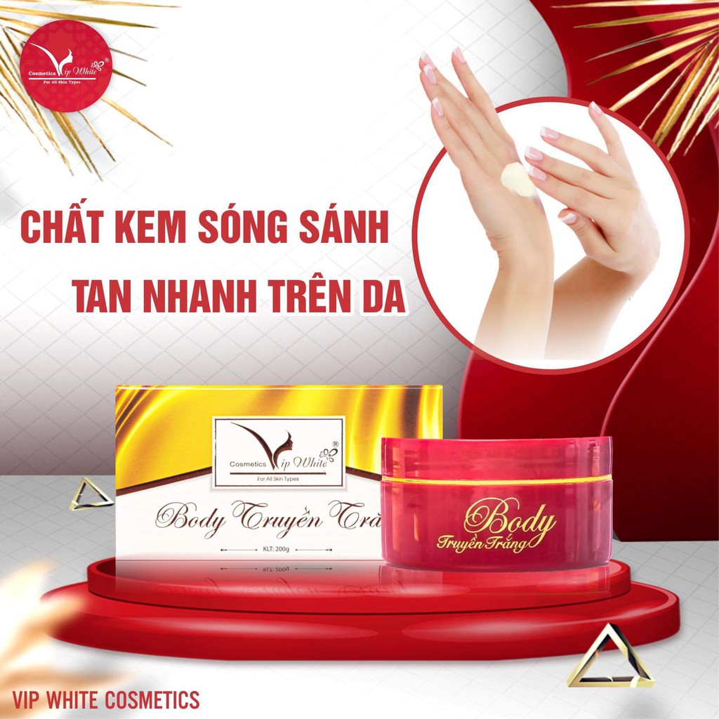 Kem dưỡng trắng body VIP WHITE - Phiên bản Thượng lưu