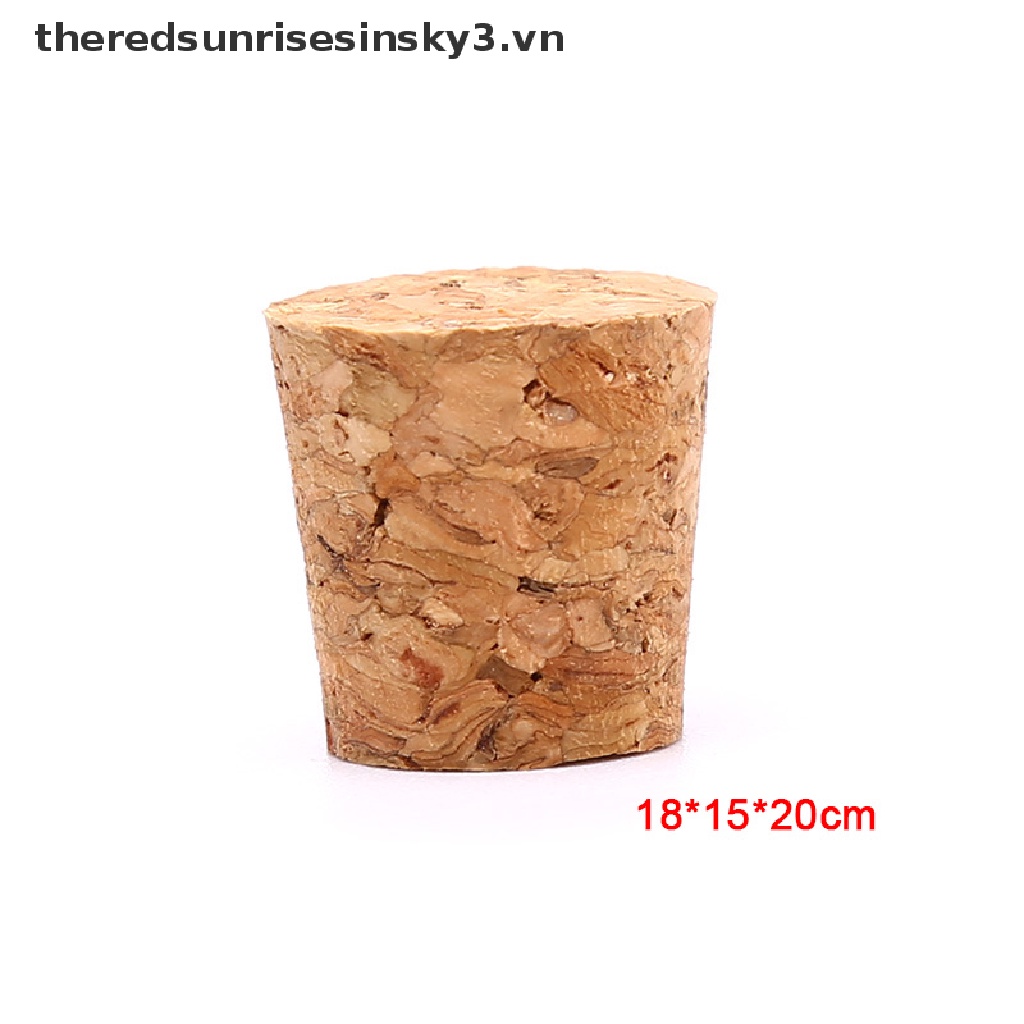 Bộ 10 Nắp Chai Rượu Bằng Gỗ Tự Nhiên Kích Thước 18X15X