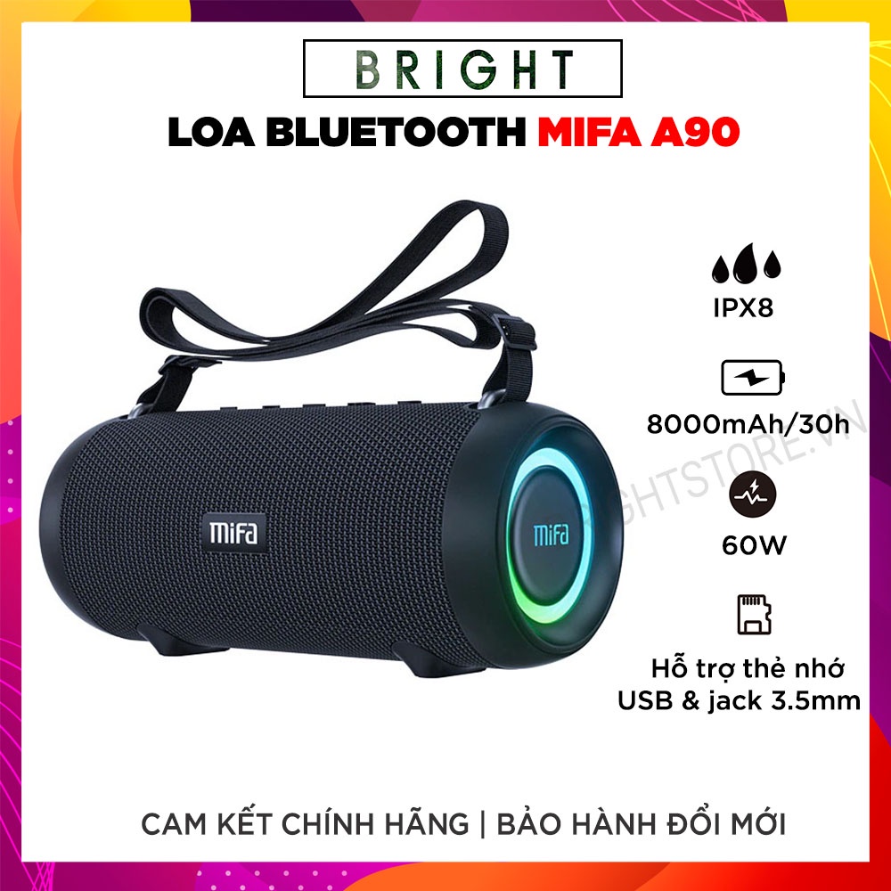 Loa Bluetooth MIFA A90 Công Suất 60W - Hàng Chính Hãng