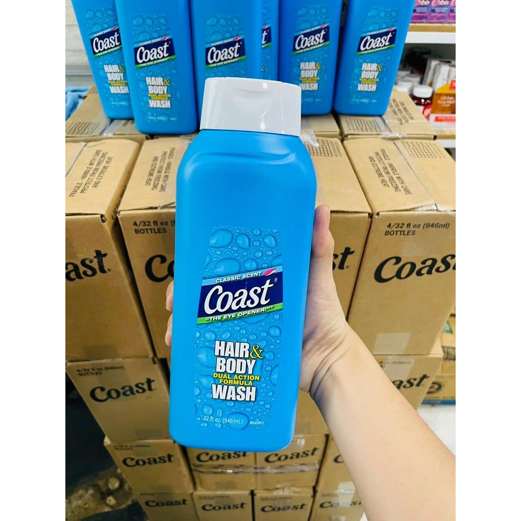 Sữa Tắm Gội Coast Classic Scent Hair & Body Wash - 946ml- Xuất xứ Mỹ