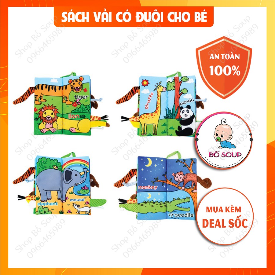 Sách Vải Có Đuôi Theo Chủ Đề Cho Bé Shop Bố Soup