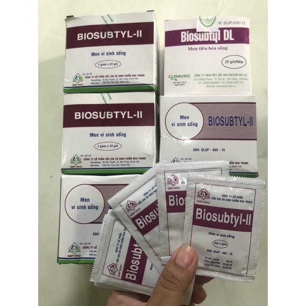 Men vi sinh sống Biosubtyl- II hộp 25 gói