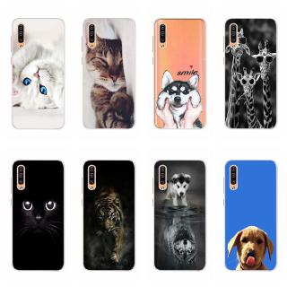 Ốp điện thoại mỏng mềm in hình động vật cho Samsung Galaxy A10 A20 A30 A50 A70 A10s A20s A30s A50s