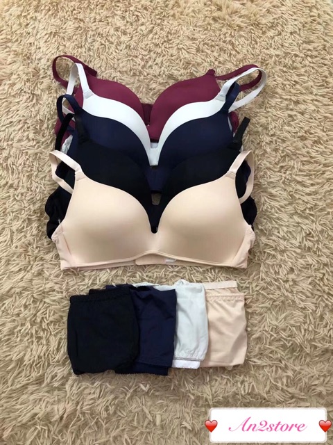 Bộ Đồ Lót Nữ Su Trơn Không Gọng【 🎬CÓ VIDEO & ẢNH THẬT SP】Áo lót đúc su không gọng - Set đồ lót đúc su trơn | BigBuy360 - bigbuy360.vn