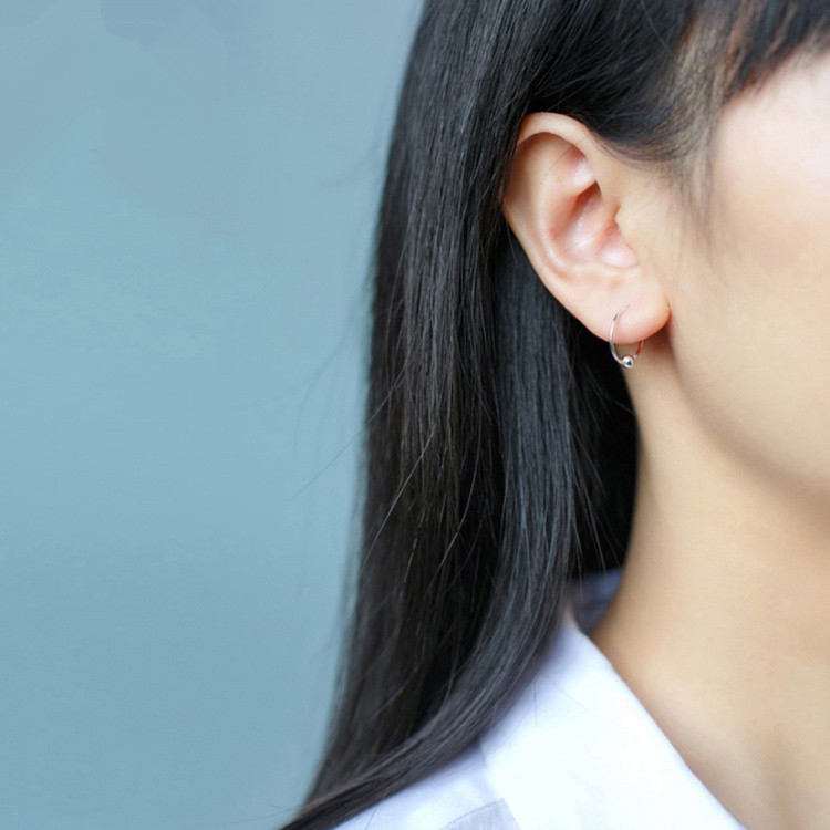 Hoa tai đeo vành đơn giản cá tính phong cách Hàn Quốc thời trang A572