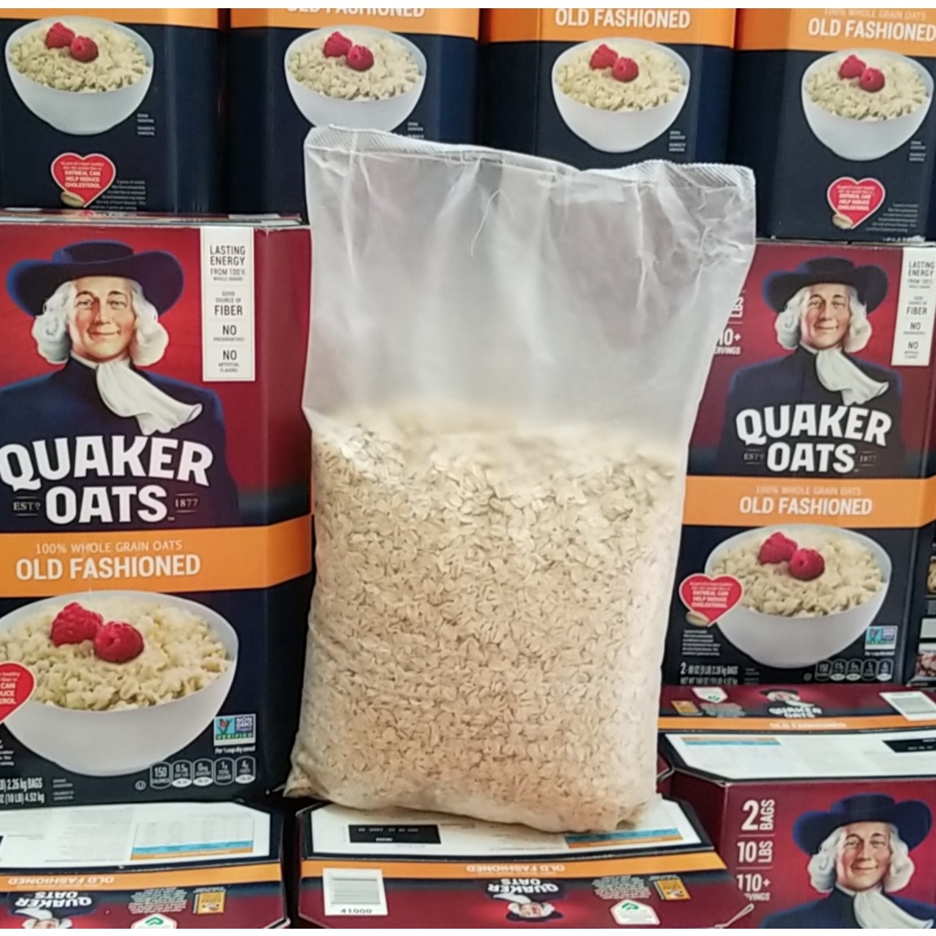 Yến Mạch Mỹ Quaker Oats 4,52 kg - Hỗ Trợ Tăng Cơ Giảm Mỡ Ăn Kiêng Gym Keto Eat Clean Làm Bánh chất lượng Date Mới hữu cơ