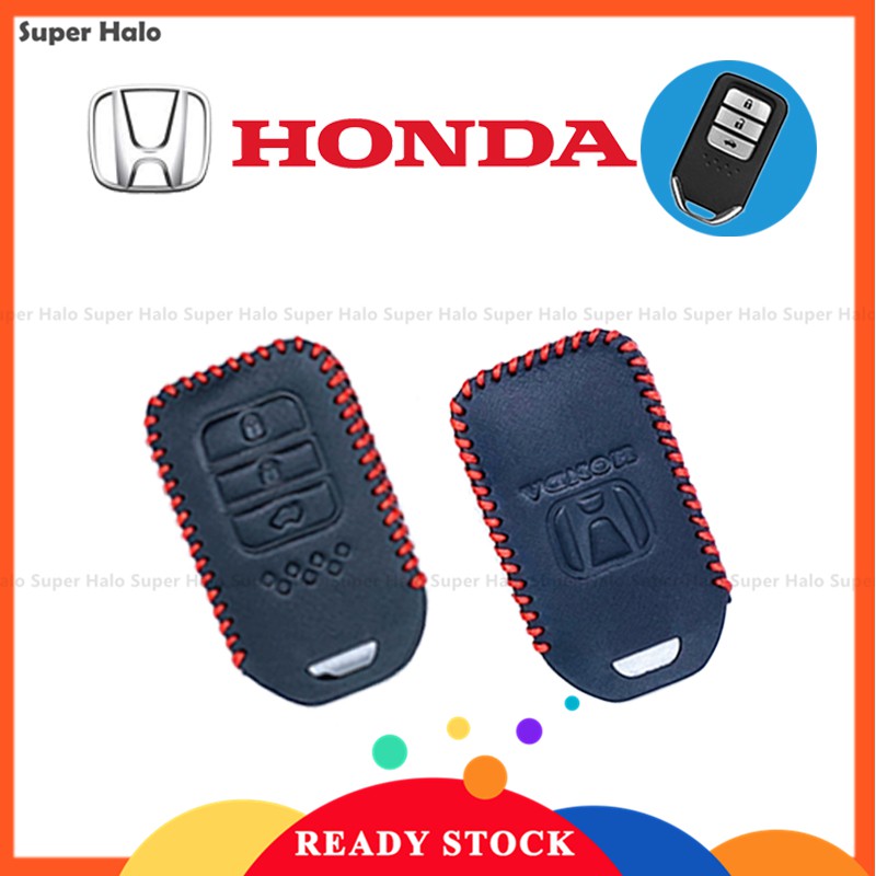Bao da thật bảo vệ chìa khóa xe hơi Honda City Accord-3